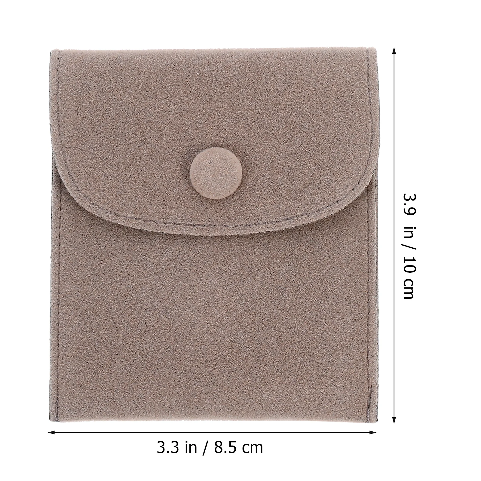 

2Pcs Watch Bracelet Storage Bag Snap Jewelry Pouch Cloth Gift Packing Purse Clear Display Home Jewelry Tool ganizer