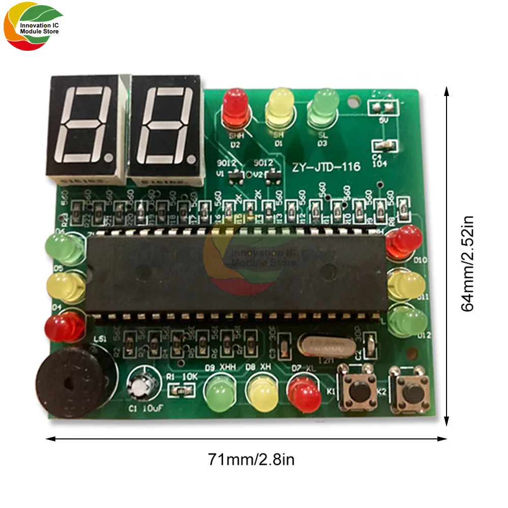 Traffic Light Mini Kit Traffic Light Controller Sequencer for Student and Beginner Level Soldering Kit