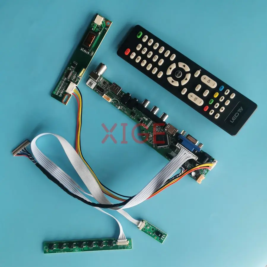 

For LT133DEVJK00 LP133WX1 LTD133KX2S LTD133EWMZ Controller Drive Board Kit LVDS 20-Pins HDMI+VGA+AV+USB 1280x800 1280*800 1-CCFL