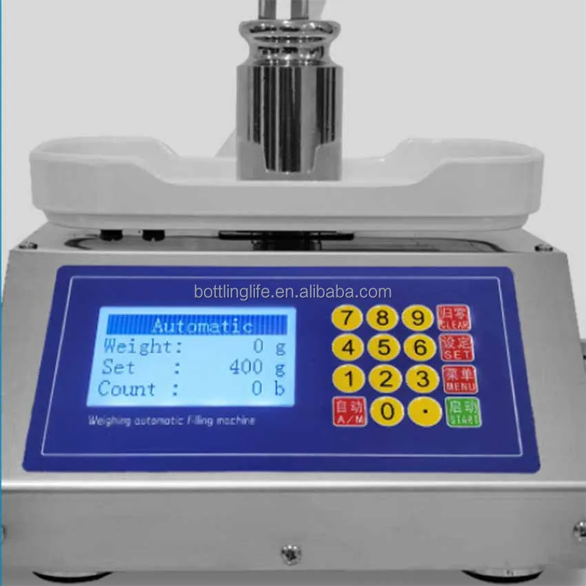 Machine de remplissage semi-automatique, pesage de la sauce au miel, petite Machine de remplissage manuelle