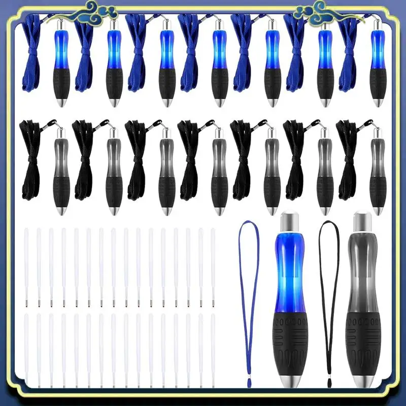

A86P-Big Fat Pens 8 Black + 8 Blue Pen Aids Writing Carpal Tunnel Large Wide Grip Pens Retractable Ballpoint Pens