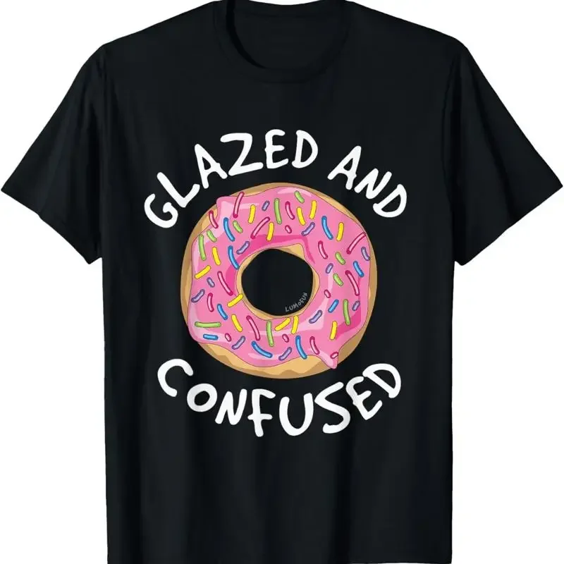 Donut Glazed and Confused Funny T Shirt