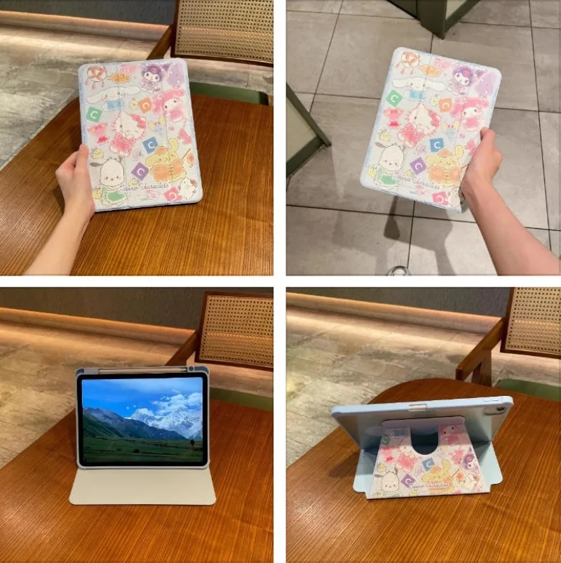 سانريو لباد حافظة فوندا آي باد 8/9/10 10.2in A16 11in Air 4 5 M2 M3 10.9in حافظة واقية Pro4 5 6 12.9in M4 13in غطاء لوحي #2