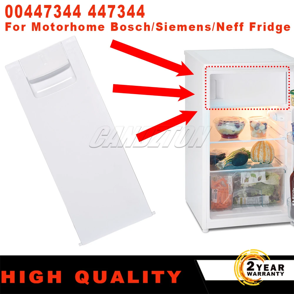 Freezer Cover White 447344 1 Pc New For Motorhome Bosch/Siemens/Neff Fridge Freezer Compartment Evaporator Door Flap with Handle
