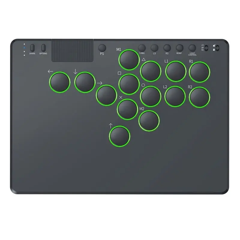 a97i-14-keys-leverless-controller-arcade-stick-with-rgb-black-fighting-game-keyboard-supports-hot-swap-for-switch-ps4-pc-game