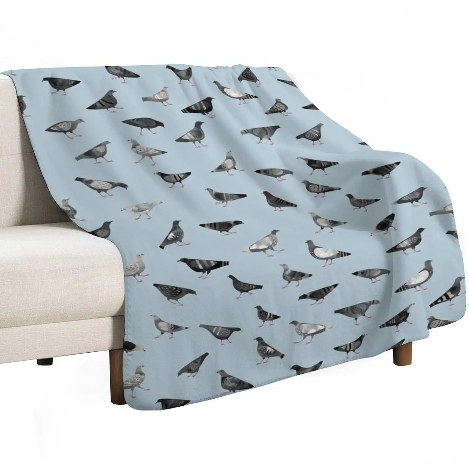 Pigeons Doing Pigeon Things Throw Blanket Bed linens Winter beds cosplay anime Hairy valentine gift ideas Blankets