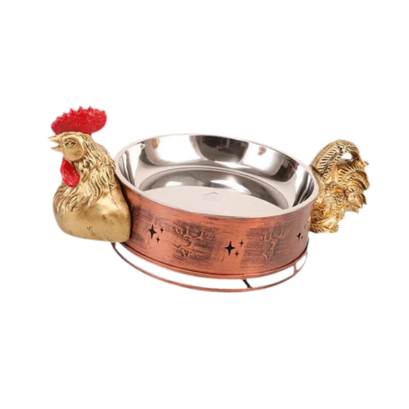 Chicken Dry Pots Stockpot Shabu Shabu Hot Pot Creative Alcohol Stoves Food Warming Tray for Party Kitchen Camping Household