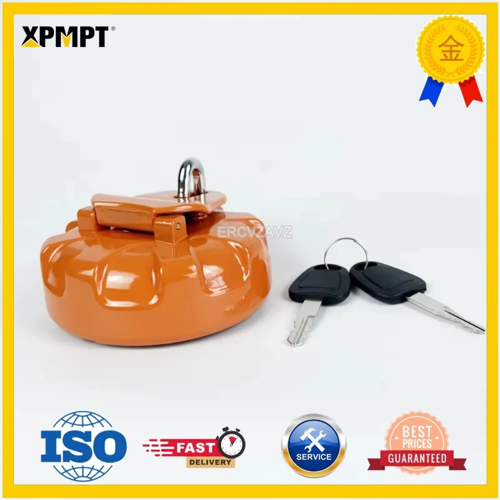 K1004166 New Fuel Tank Cap with 2 Keys for Daewoo Doosan DH300 DH150-7 Excavator Parts