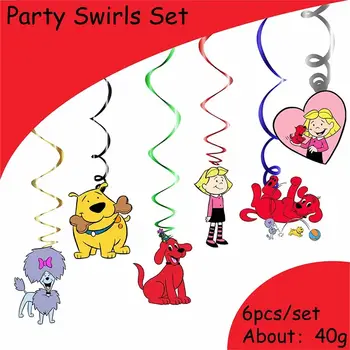 大紅狗克利福德生日派對裝飾一次性餐具氣球杯子盤子桌布氣球嬰兒派對 12 最佳銷售 大紅狗克利福德 - №8