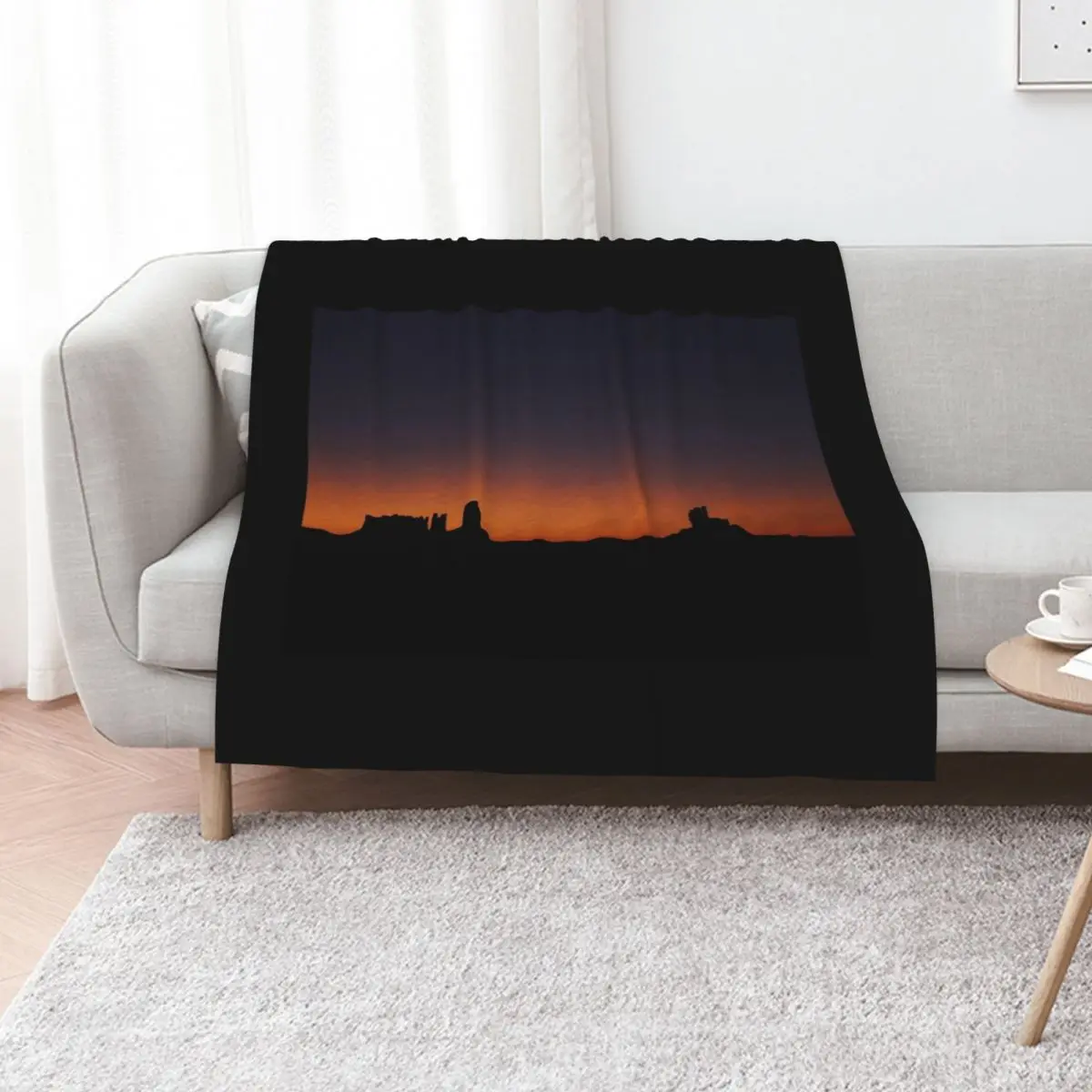 Monument Valley Throw Blanket Warm Summer Sofa Throw Thermal Flannels Furry Blankets