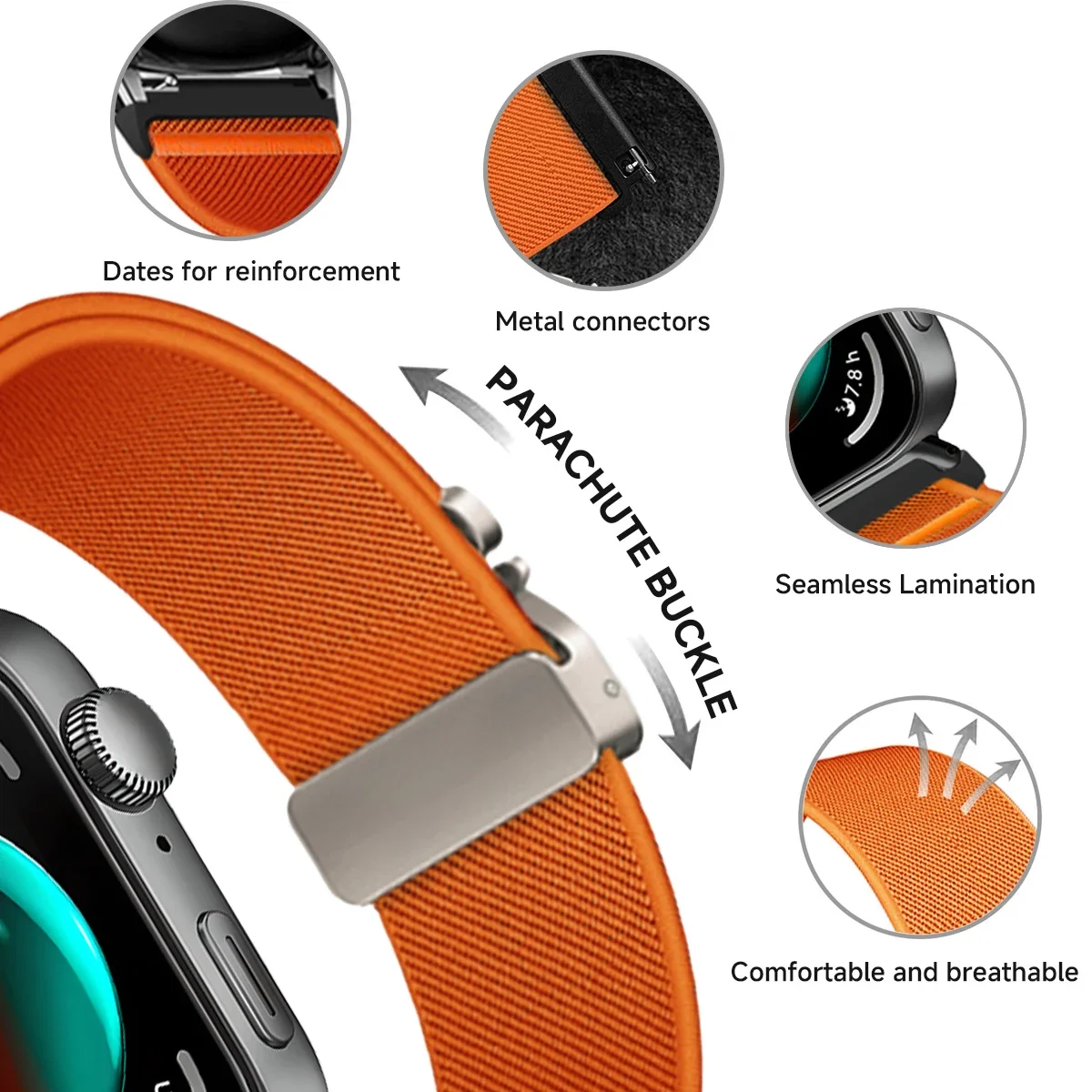 Pop Nylon Loop Band For Huawei Watch Fit 3 Strap Smart Wristband Sport Watchbands Bracelet Correa For Huawei Fit3 2 1 Accessorie