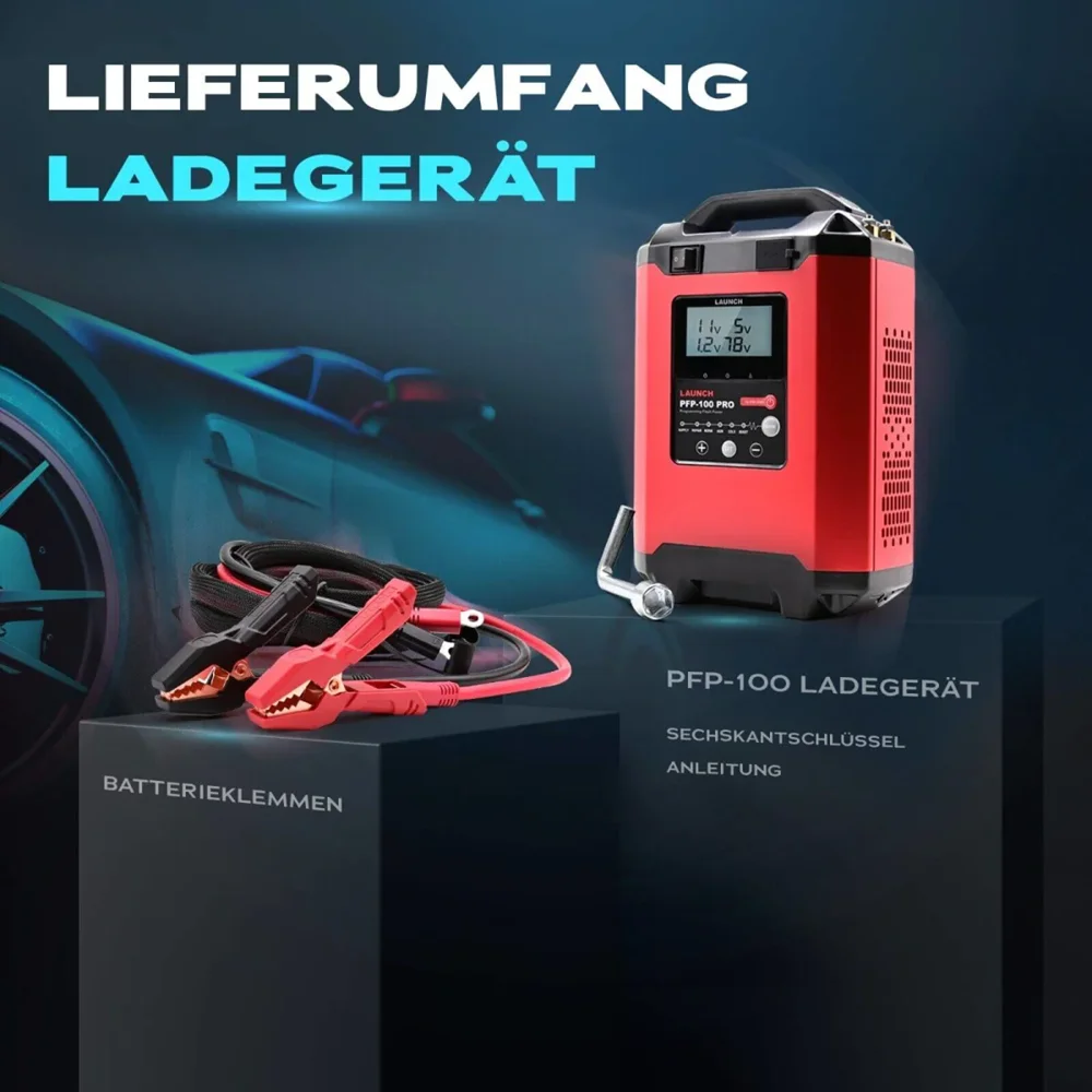 2026 PFP-100 PRO Automatic Voltage Regulator 12V/24V Battery Charger ECU Programming Flash MemoryBatteryOne-Year Warranty