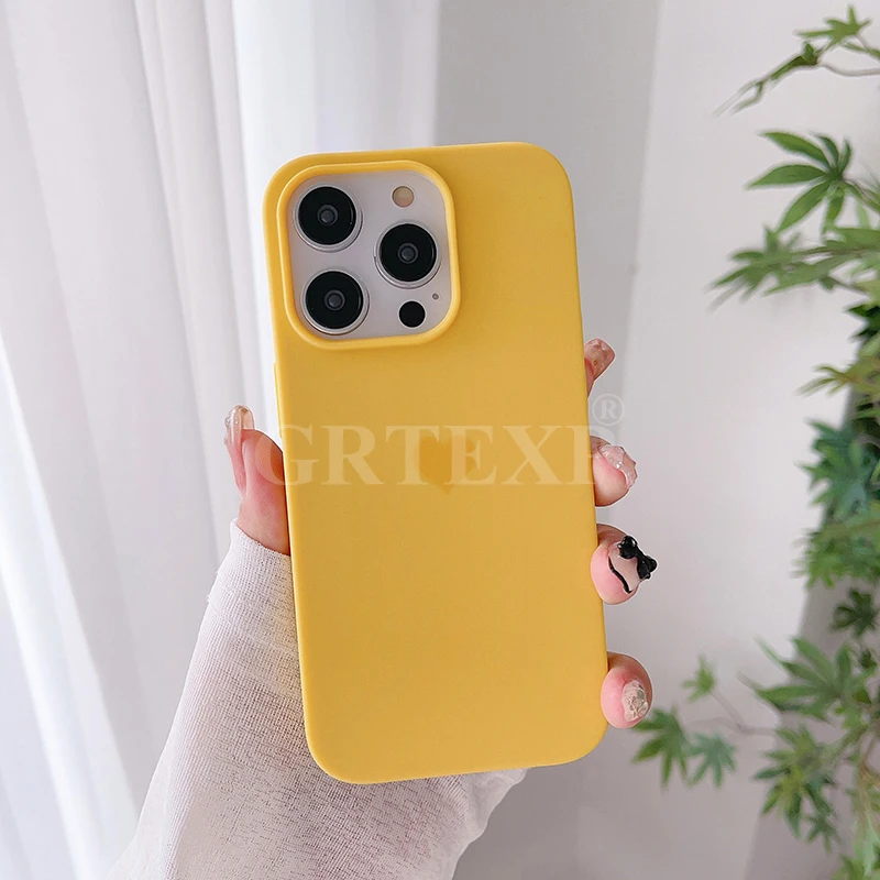 Matowe, cukierkowe, silikonowe, miękkie etui z TPU na Iphone 15 14 13 12 11 Pro Xs Max 8 7 Plus X Xr jednolity kolor matowy kolor matowy