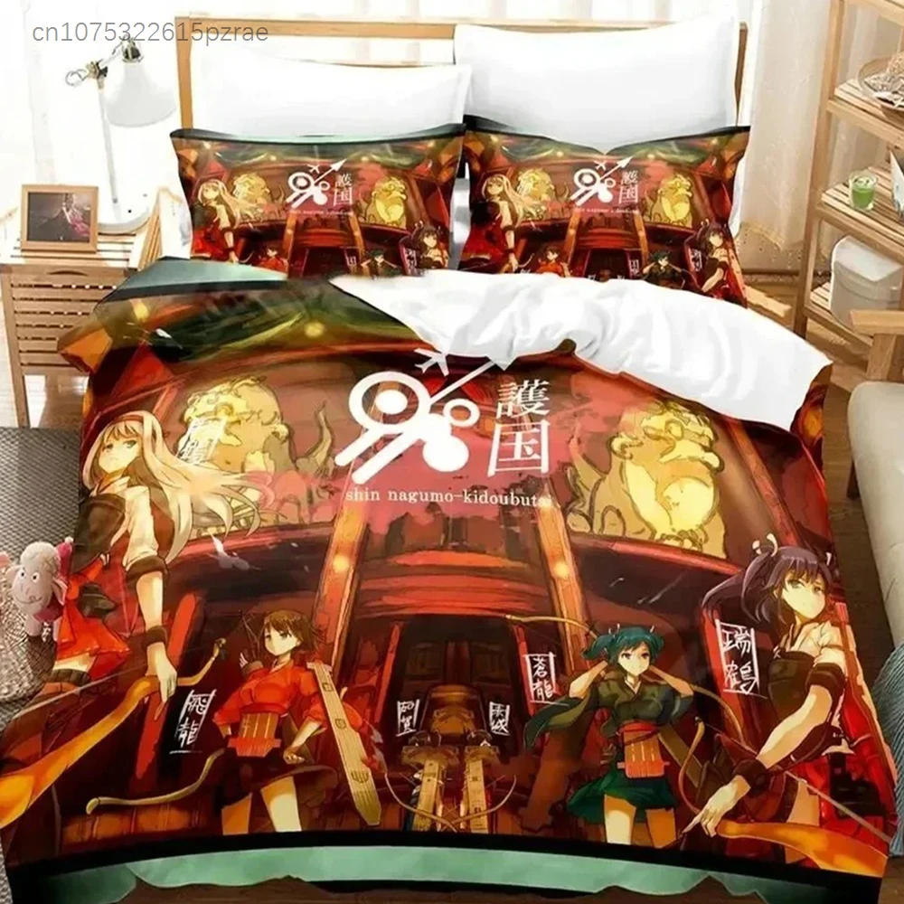 Anime Kantai Collection Bedding Set For Bedroom Soft Modern Bedspreads Comefortable Kids Duvet Cover Quilt Cover And Pillowcase