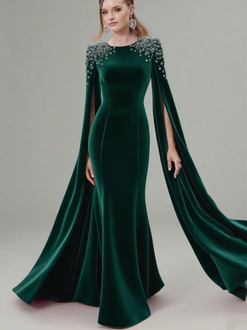 

Mother Of The Bride Dresses Beaded Mermaid Luxury Wedding Guest Gown Mother Wedding Dresses Prom Gowns Customized