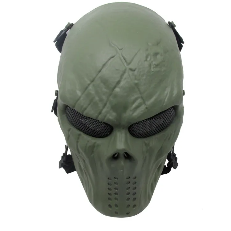 Full Face Skull Protective Mask for Men and Women Cycling Real Combat CS Equipment Halloween Mask Outdoor Cosplay、Games, CS Prop 2
