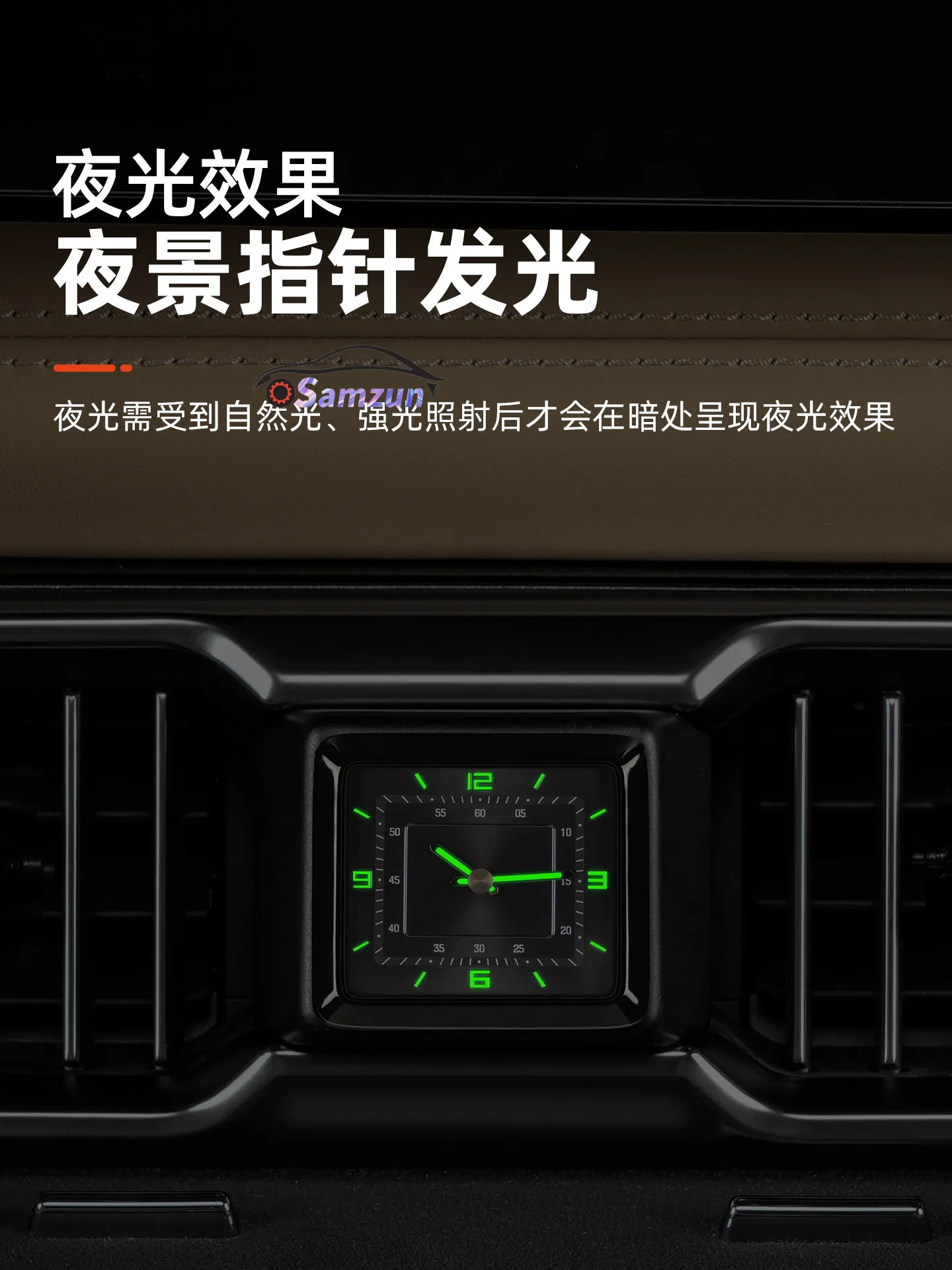For BYD Leopard 8 Denza B8 2024 2025 Central Console Quartz Clock Watch Interior Car Accessories Air Vent Dashboard Modification
