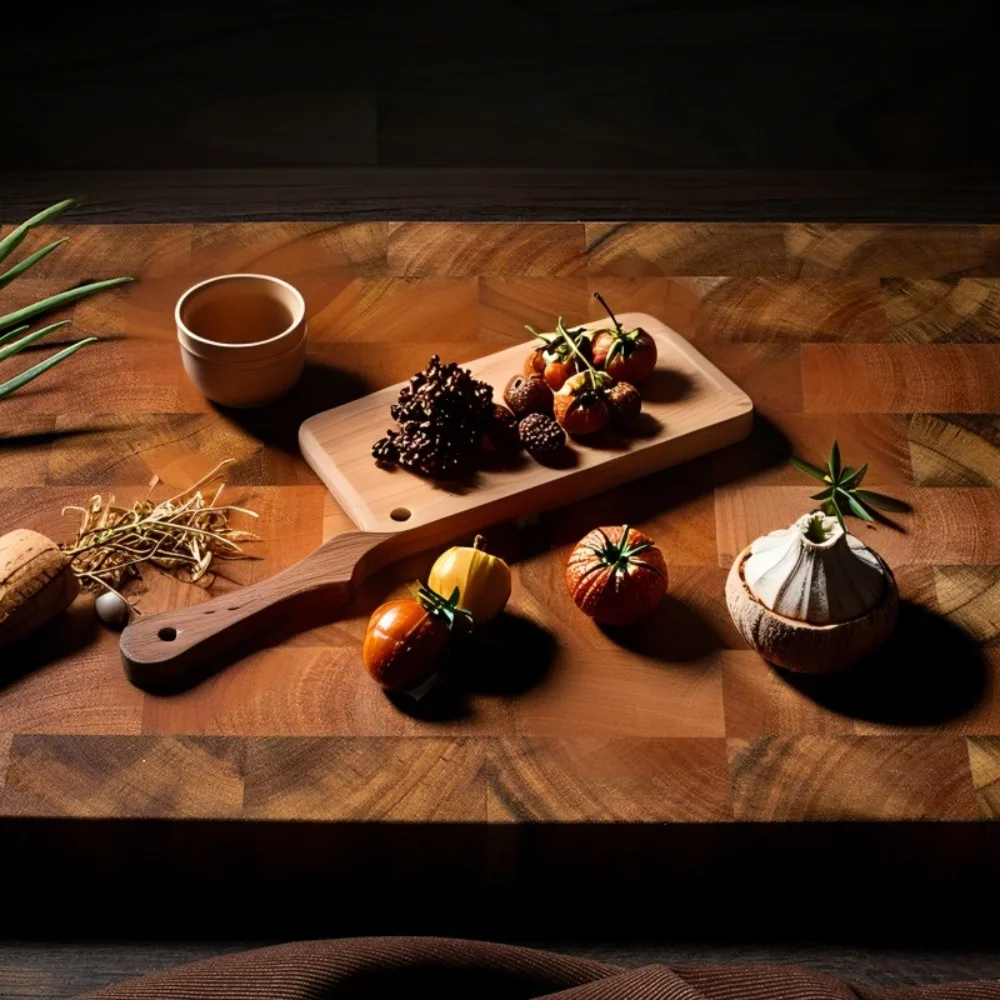 

Acacia Wood Splicing Chopping Board Damp-proof Moldy Proof Cutting Board Double-sided Using Rectangular Chopping Block