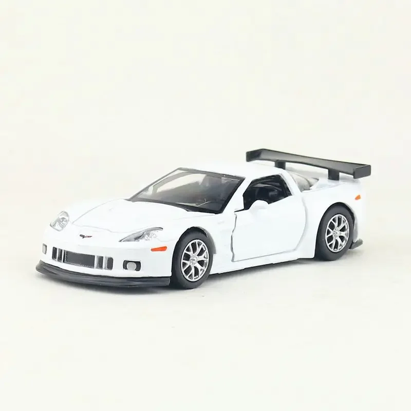 1:36 Chevrolet Corvette C6-R Car Model Scale Metal Diecast Miniature Pullback Vehicle Collection Xmas Gift Kid Boy Toy A216