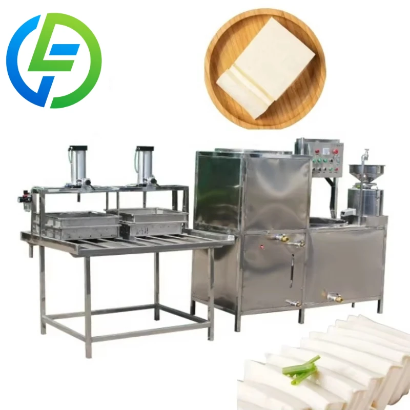 Customized Industrial  Soy Milk Grinding Boiler and Yuba Skin Production Line 500kg Daily Capacity Tofu Making Machine