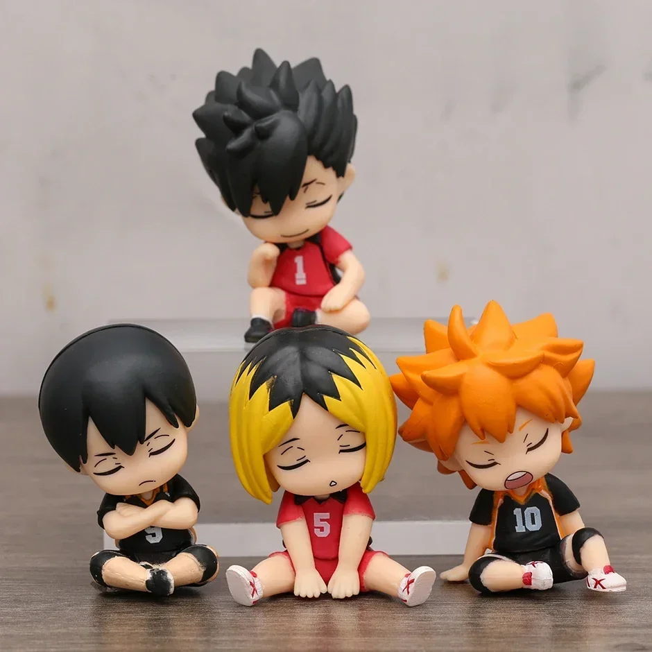 Hinata Syouyou kageyama Tobio Kozume Kenma Kuroo Tetsurou Cute Toys Figure Model Dolls 4pcs/set