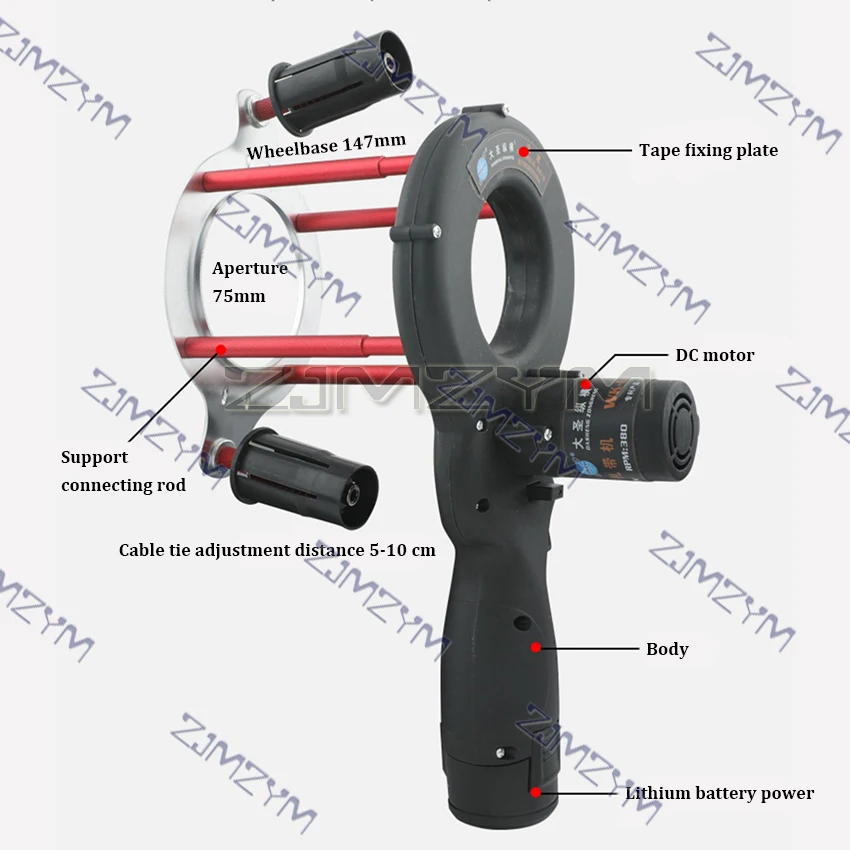 New Electric Air Conditioning Tape Winder For Air Conditioning Pipe Winding Machine Insulation Pipe Wraper