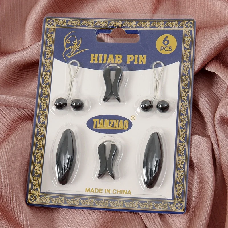 

2025 New 6Pcs Scarf Safety Pins,Colorful Hijab Pins,Safe Stable Plastic Hijab Clip Bulk,Fashion Brooches for Women