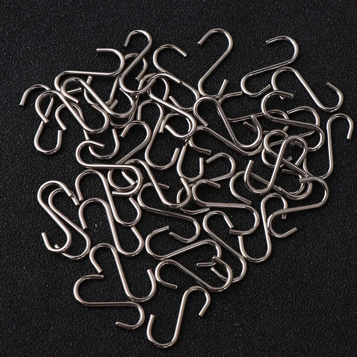 Mini S Em Forma De Ganchos De Aço Inoxidável, Cabides Resistentes, Acessório De Jóias De Metal DIY, Ganchos Pendurados De Alta Qualidade, 100Pcs