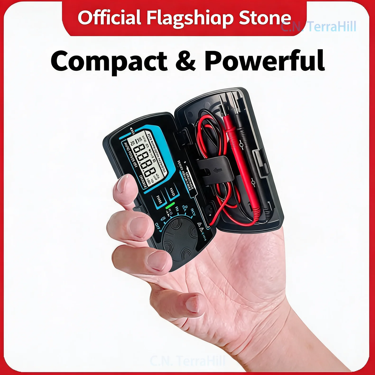 Pocket Mini Digital Multimeter Smart Folding Universal Tester for Electrical Repair and DIY Electronics
