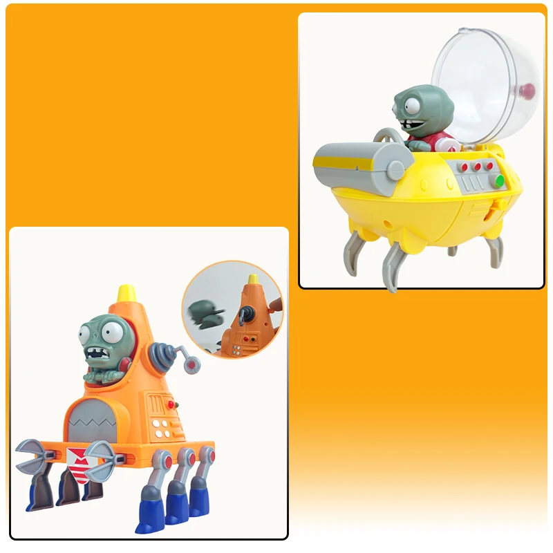 إصدار الرسوم المتحركة الجذاب من "Plant Zombie" مع الملحقات، ونموذج رأس مستدير ميكانيكي آمن، وهدية للأطفال. #2