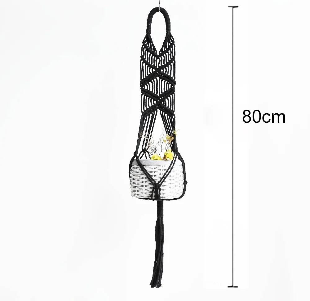 Good quality handmade boho style macrame plant hanger pot holder for home decoration