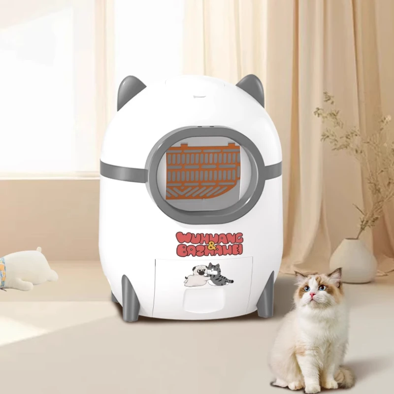 Automatic Cat Litter Box Oversized Smart Cat Toilet Deodorization and Sterilization Closed Anti-splash Arenero Para Gato