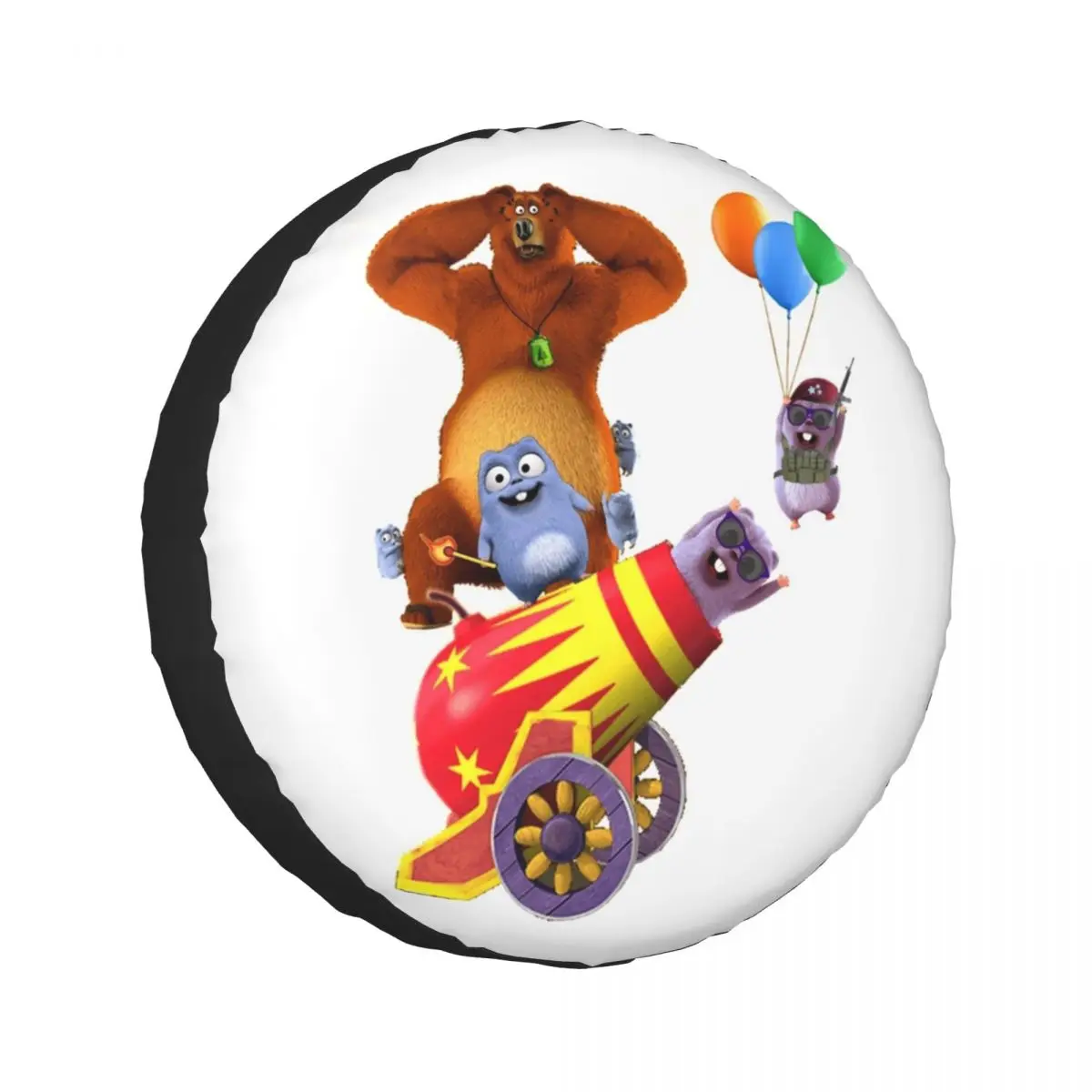 

Пользовательский чехол для запасного колеса с медведем и леммингом для автомобильного прицепа 4x4, защитные чехлы для колес 14 дюймов, 15 дюймов, 16 дюймов, 17 дюймов