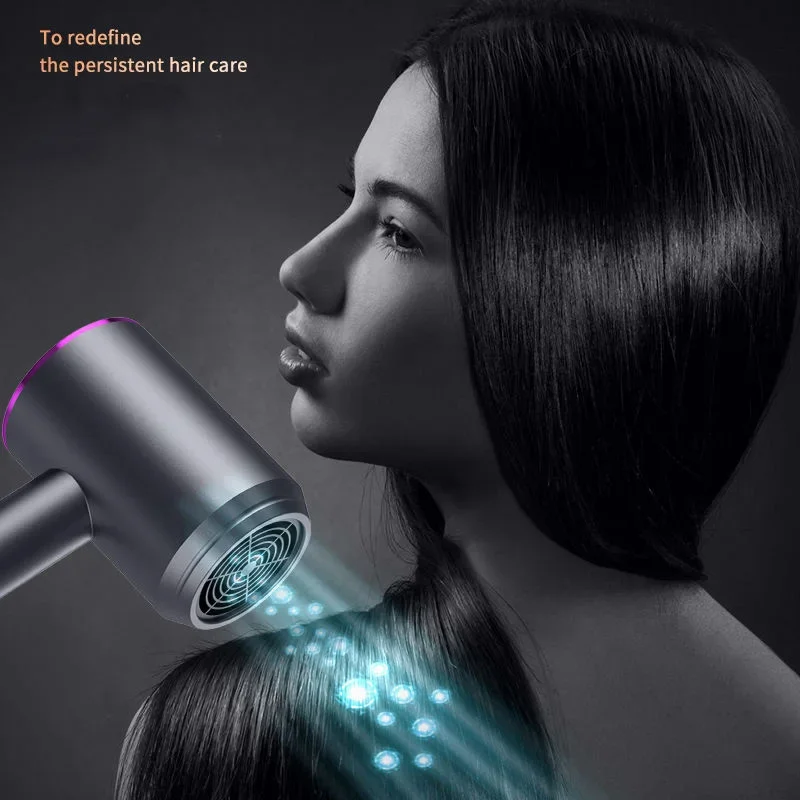 Constant Temperature Hair Dryer For Women Blue Light Negative Ion Professional Electric Hair Brush Quick Drying Low Noise Dryer