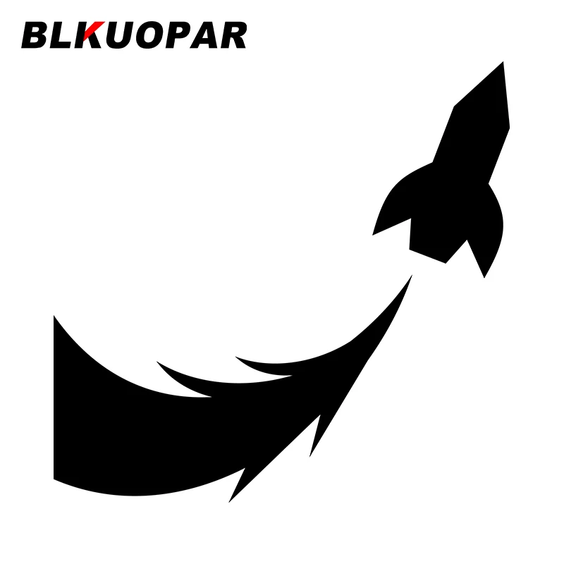 BLKUOPAR For Rocket Flight Car Stickers Sunscreen Scratch-Proof Decals Personality Skateboard Helmet Decor Car Door Protector