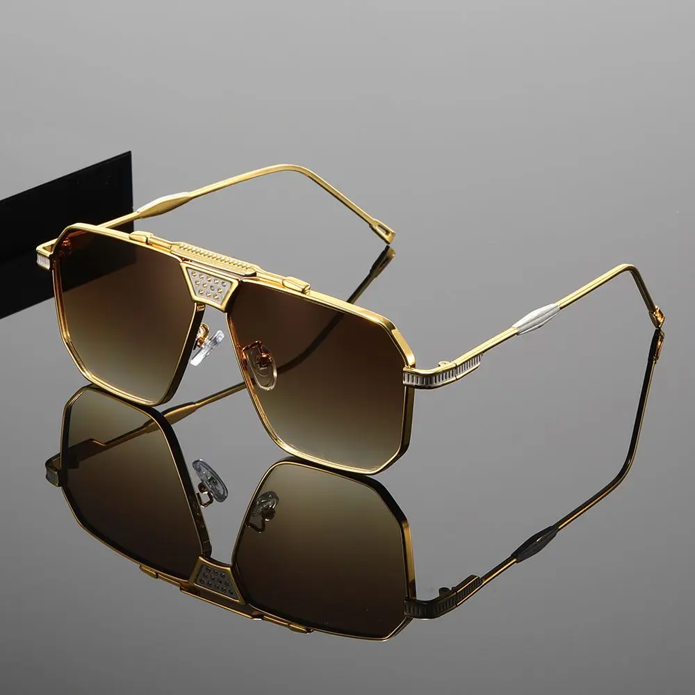 

Солнцезащитные очки в большой оправе с текстурой, 1 шт., жирный и элегантный стиль унисекс, подходят для официальной и повседневной носки.