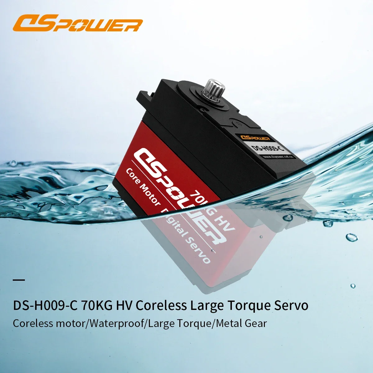 DSpower 70KG HV High Speed Voltage Core Waterproof Metal Gear Servo for 1/5 RC Car Crawler Truck Robot Wltoys Axial Traxxas