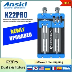 Mijing K22Pro Double Bearing Phone Repair Fixture for Phone Motherboard PCB IC Chip Soldering & Black Glue Removal Tool