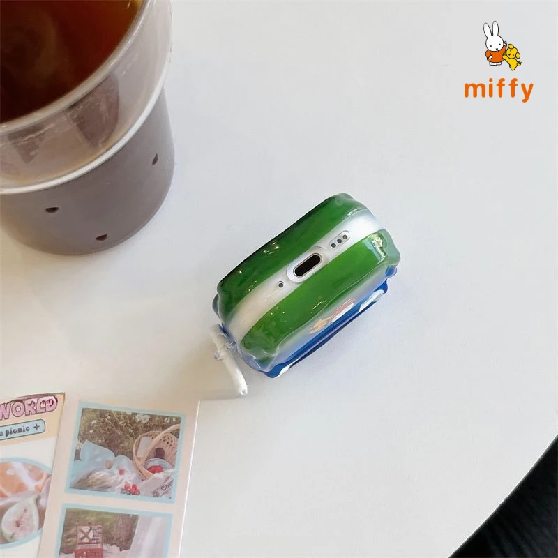 Earphone Shell Miffy and Boris Series Suitable for Airpods 4 3 2 Pro Cartoon Fashion Anti Drop Earphone Case Anime Accessories