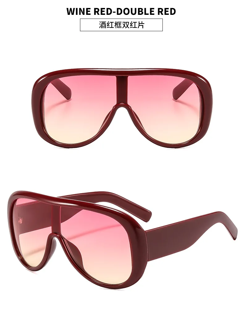 One Pieces Oversized Sonnenbrille 2026 für Damen und Herren – Coole Fashion Sonnenschutz Strand Urlaub Oculos Lunette Soleil Femme – Detail 12