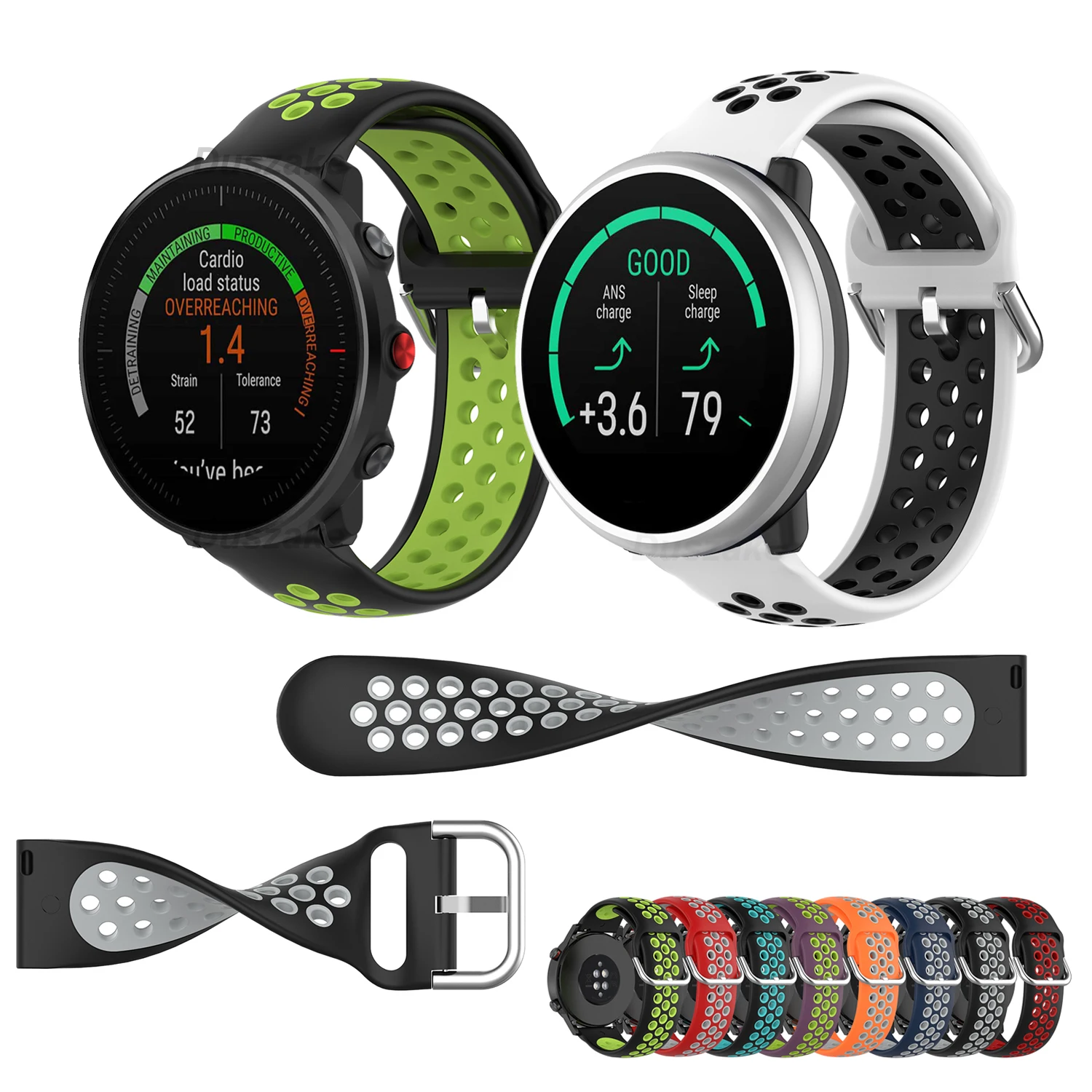 Pulseira de silicone para polar ignite 2/unite substituição pulseira de relógio para polar grit x/vantage m m2