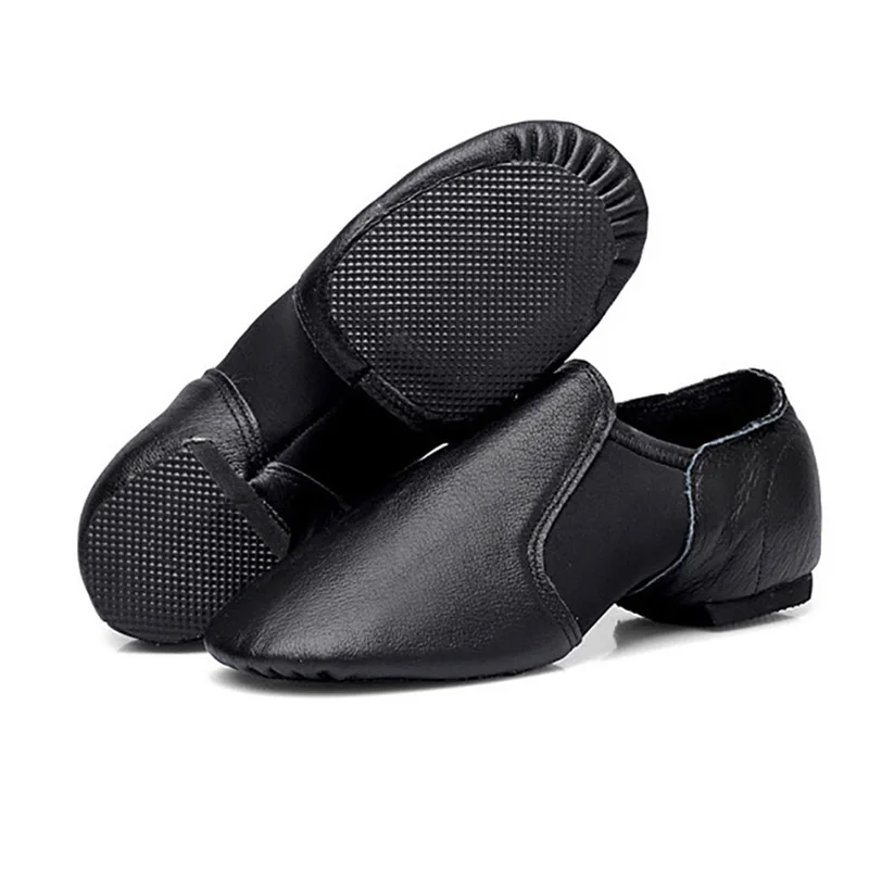 Genuine Leather Jazz Dance Shoes For Girls Brown Black Anti-Slip Jazz Shoes Adult Dance Sneakers High Quality Jazz Shoes