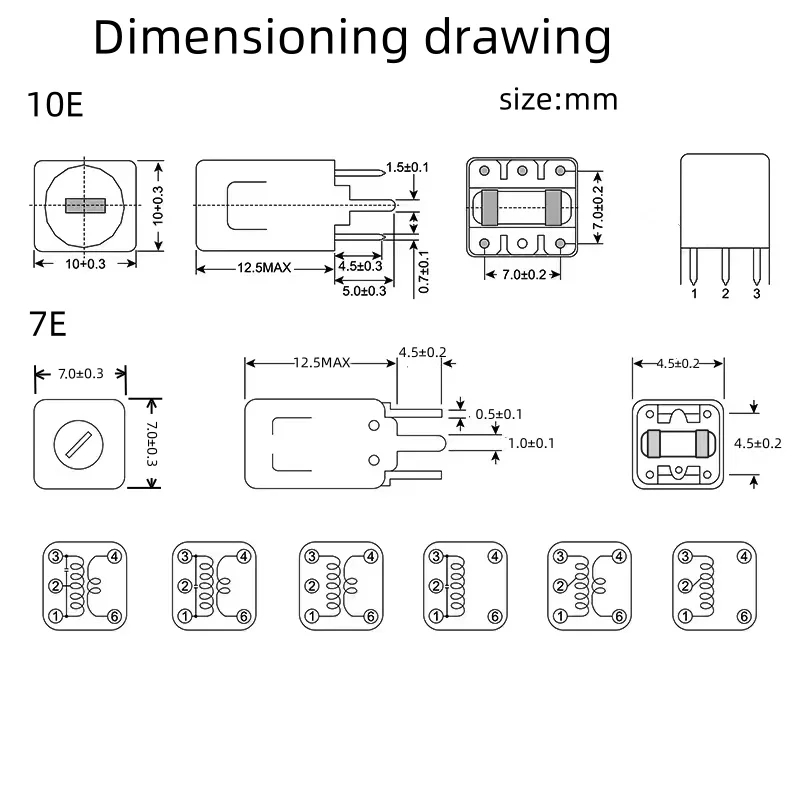 Radio 42IF series medium frequency transformer oscillation coil 796KHz FM 10.7MHz AM 455KHZ