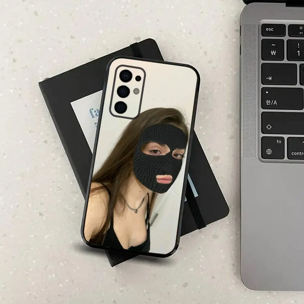 Masked Goon Thug Life Teared Girl Phone Case For Samsung Galaxy A13,A21s,A22,A31,A32,A52,A53,A71,A80,A91 Soft Black Cover