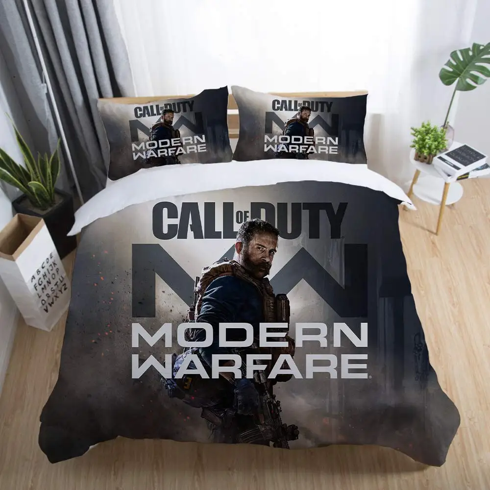 

Game Call Of Duty Modern Warfare Bedding Set Boys Girls Twin Queen Size Duvet Cover Pillowcase Bed Kids Adult Home Textileextile