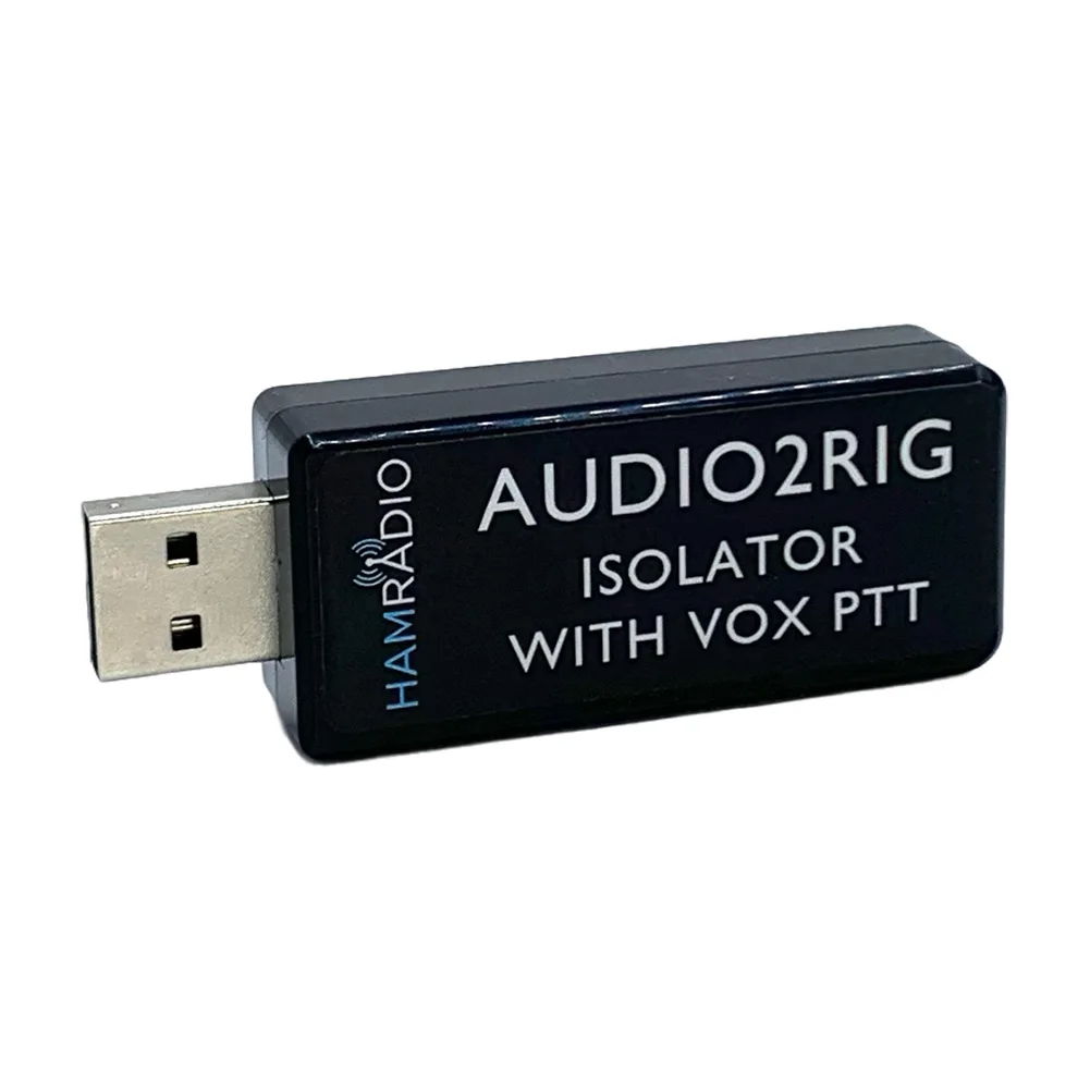 

AUDIO2RIG USB Sound Card PTT Interface with Physical Isolation for KENWOOD YAESU ICOM Ham Radio VOX Control Digital Modes