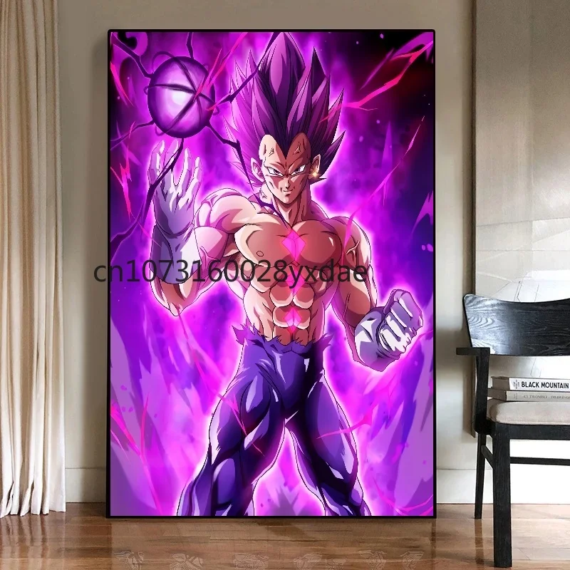High Quality Classic Hot-blooded Anime Dragon Ball Goku Vegeta HD Poster Picture Living Home Decor Mural Painting Birthday Gifts