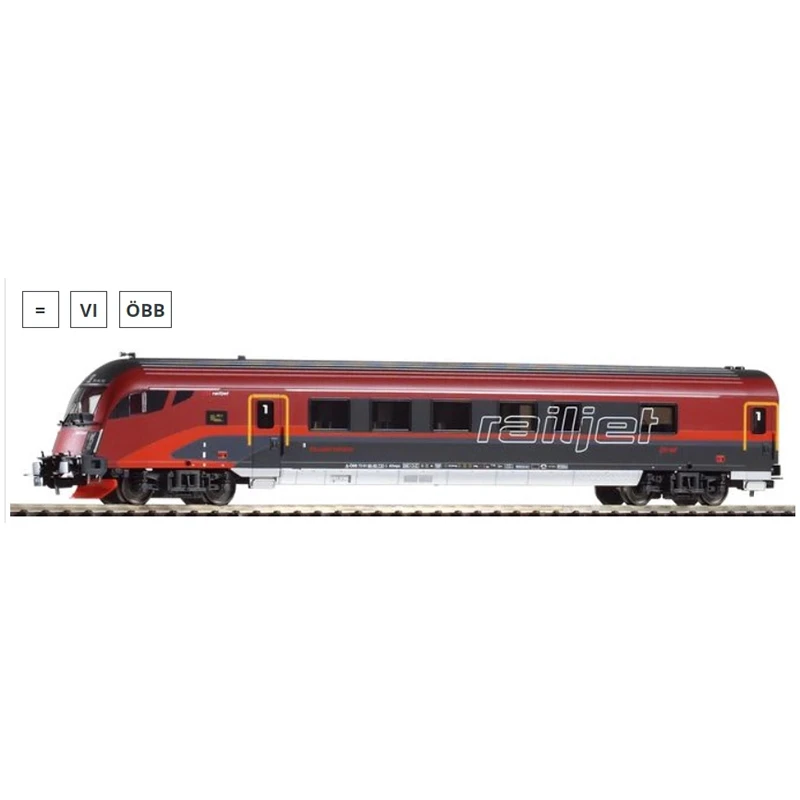 PIKO HO1:87 Train Model 57642 /57643/57644 Austrian Passenger Car Train Model Toy Gift