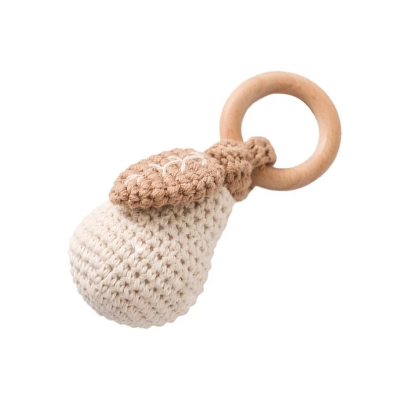 HUYU – jouet fait à main en fruits dessin animé, hochet apaisant pour bébés, jouet au Crochet fait à main