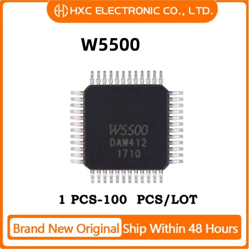 

5PCS/10PCS/50PCS/100PCS 100% NEW W5500 QFP48 IC integrated circuits